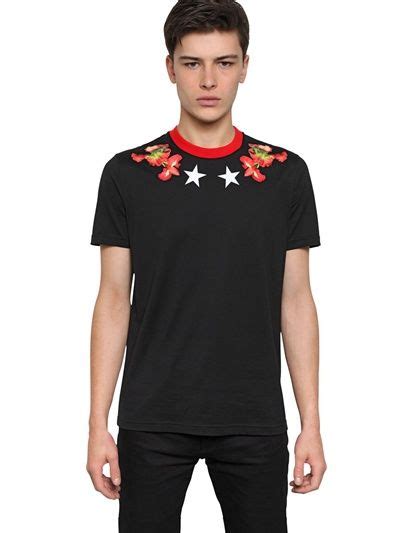 givenchy cuban-fit elastic-trimmed cotton-jersey t-shirt|T.